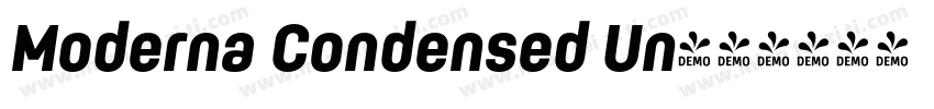 Moderna Condensed Un字体转换